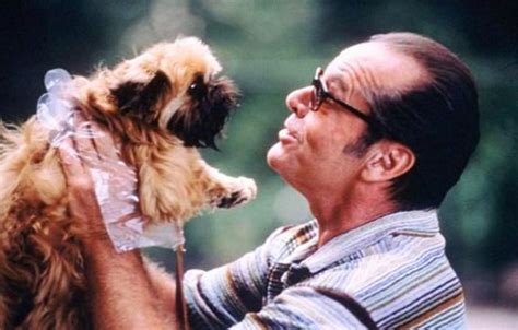 Jack Nicholson nei panni di Melvin Udall con il cane Verdell