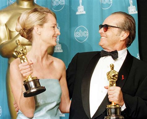Jack Nicholson e Helen Hunt sul set di 